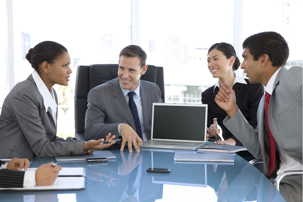 A COO leading a meeting.